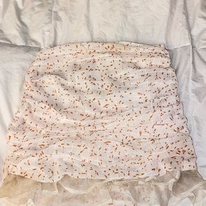 Ruffled mini skirt